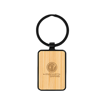 Bamboo Black Metal Key Holder