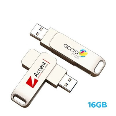 Metal Swing Silver USB flash drive - 16GB