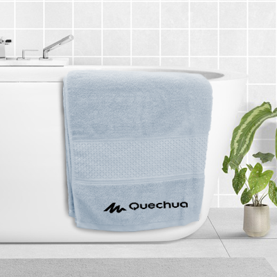 LUFY Full Cotton Bath Towel with Drawstring Pouch (1400x700) - 380g