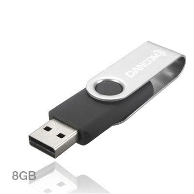 Metal Swivel Color Coated USB Flash Drive - 8GB