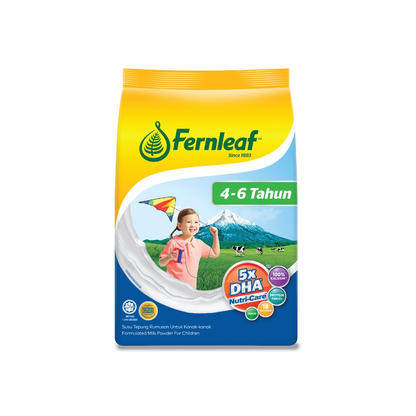 Susu Tepung Fernleaf untuk Kanak-kanak 4 - 6 tahun