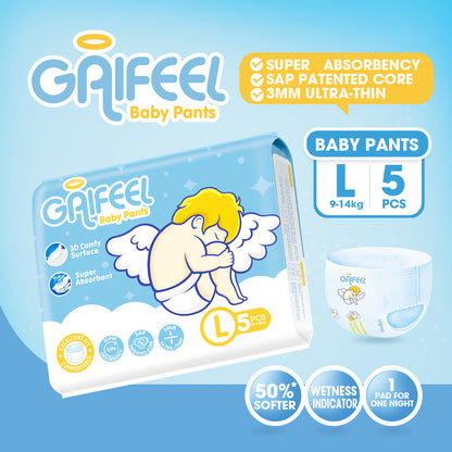 GAIFEEL MINI Baby Diaper Tape Newborn Baby Diapers Baby Pants Disposable for Baby M L XL XXL XXXL