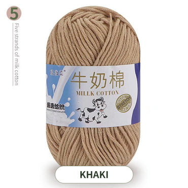 2pcs 100% Acrylic Yarn 5Ply Milk Cotton Acrylic Blended Crochet Knitting Yarn Using For Sweaters weight 100g