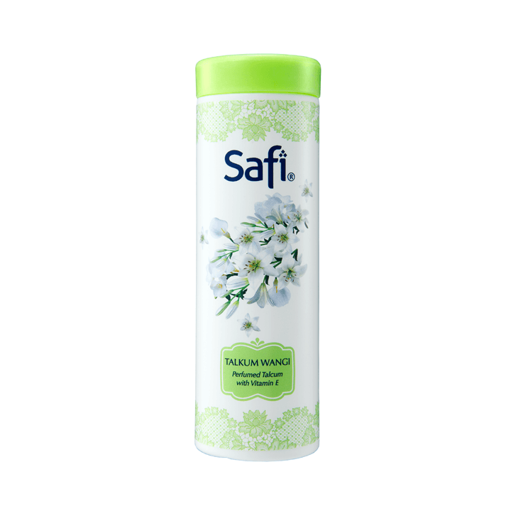 Talkum Perfumed Safi dengan Vitamin E