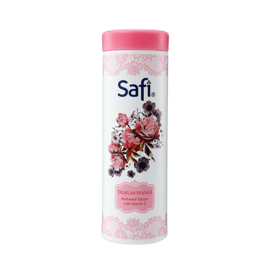 Talkum Perfumed Safi dengan Vitamin E