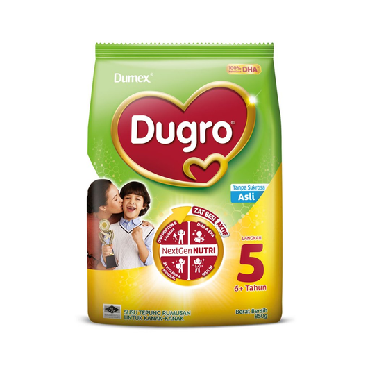 Dumex Dugro Langkah 5 Formula Susu Pembesaran 6+ tahun 850g