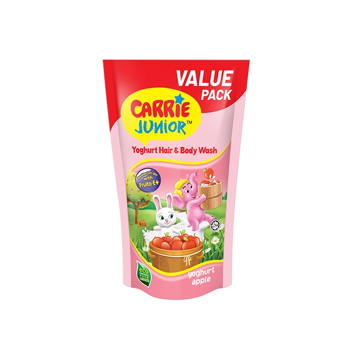 Pek Isi Semula Carrie Junior Hair &amp; Body Wash 475g