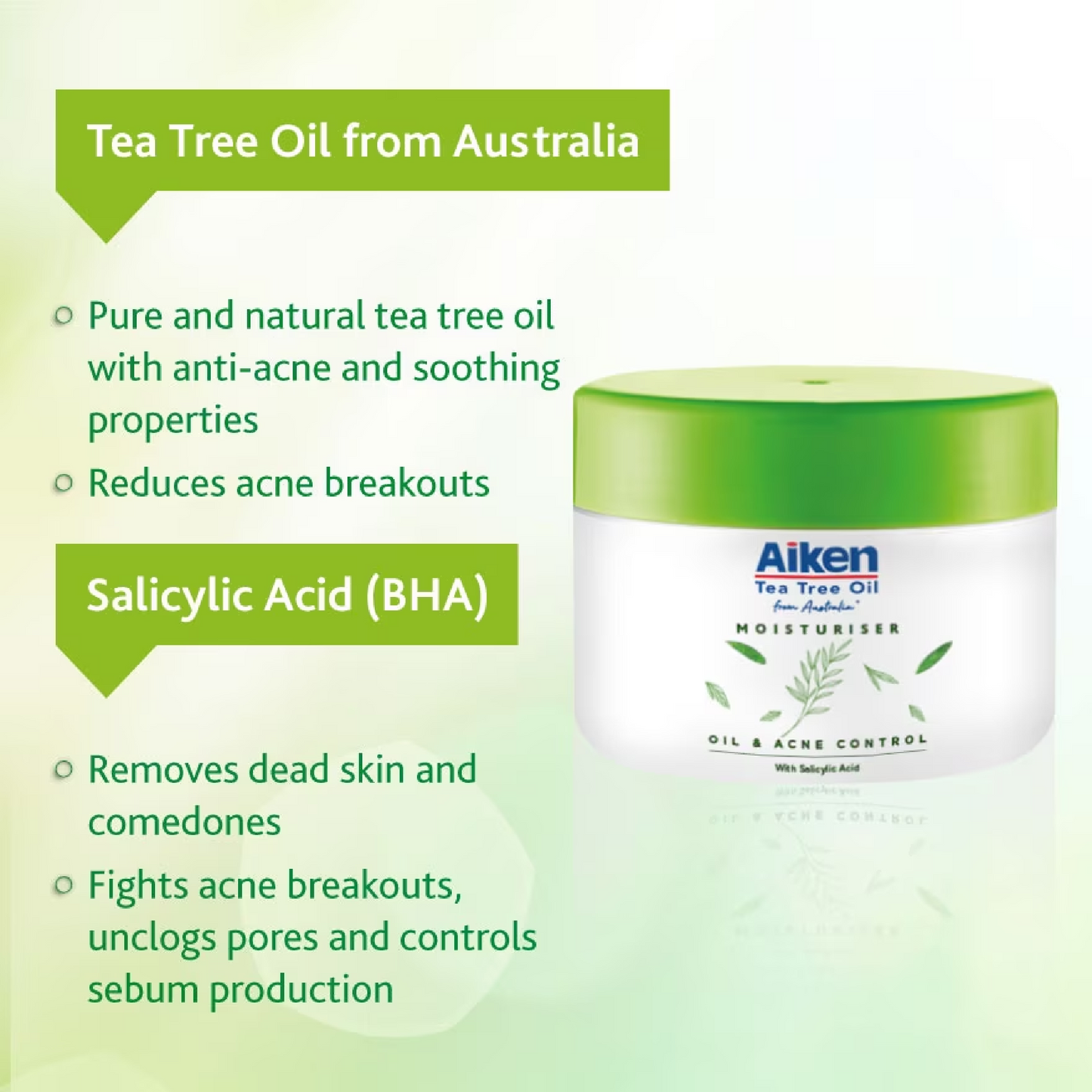 Pelembap Minyak Pokok Teh Aiken 75ml
