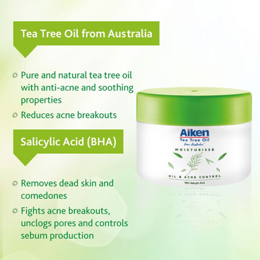 Pelembap Minyak Pokok Teh Aiken 75ml