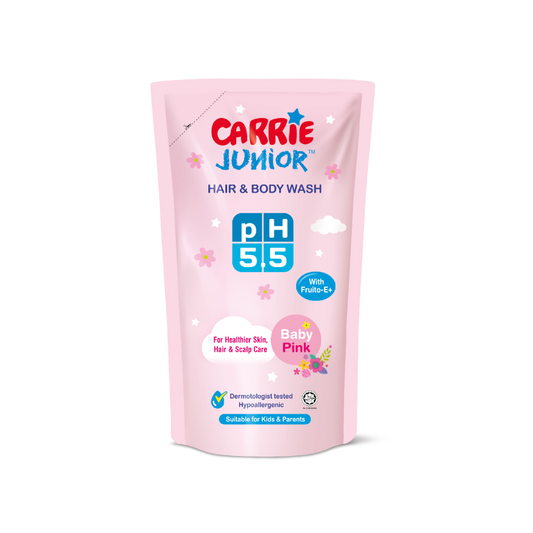 Carrie Junior pH5.5 Pek Isi Semula Pencuci Rambut &amp; Badan 475g