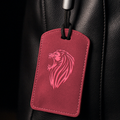 SUEDE PU ID Card Holder with Key Ring