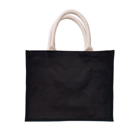 Black Laminated Canvas Bag - 10oz (350x400x150)