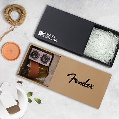 Slide Gift Box with Shredded Paper