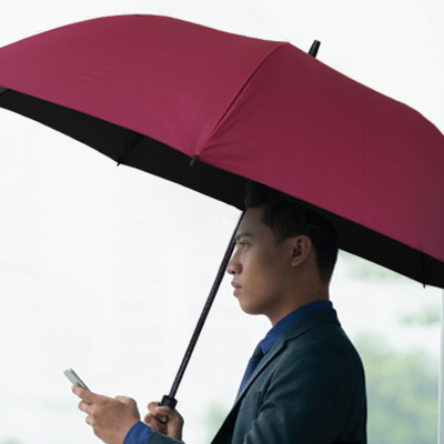 27" Auto-Open Inner Black Coated Quality Golf Big Umbrella