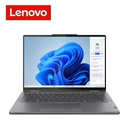 Lenovo Yoga 7 14AHP9 83DK009CMJ 14" WUXGA IPS 2-dalam-1 Sentuh Komputer Riba Kelabu (Ryzen 7 8840HS, 16GB, 512GB SSD, ATI, W11, HS )