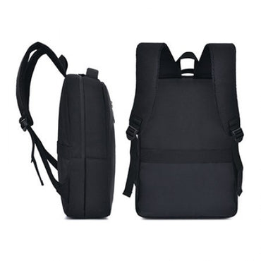 15.6" Casual PU Laptop Backpack With USB Port