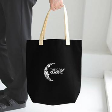 Colour Strip Black Canvas Bag – 10oz (340x310x100)