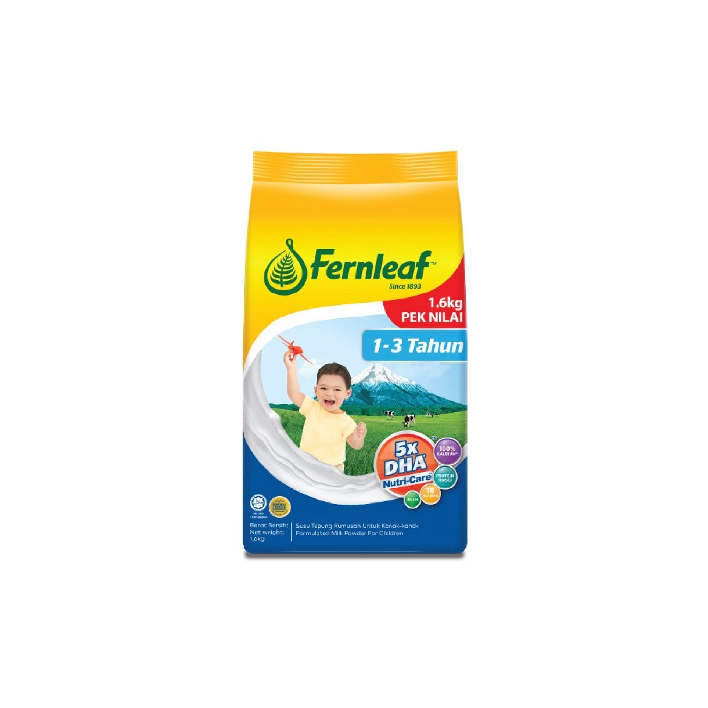 Susu Tepung Fernleaf untuk Kanak-kanak 1 - 3 tahun