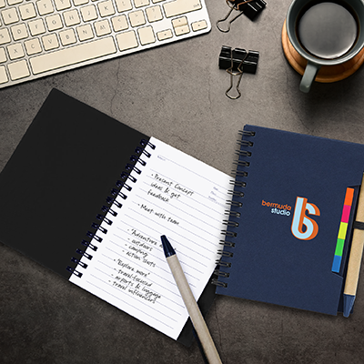 KRAFT Eco-Notebook with Pen