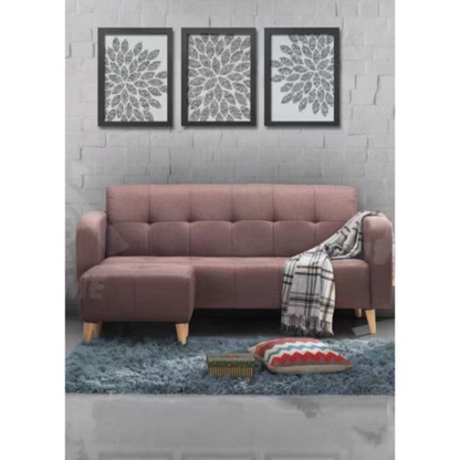 Matrix 3 Seater+Stool Fabric Sofa
