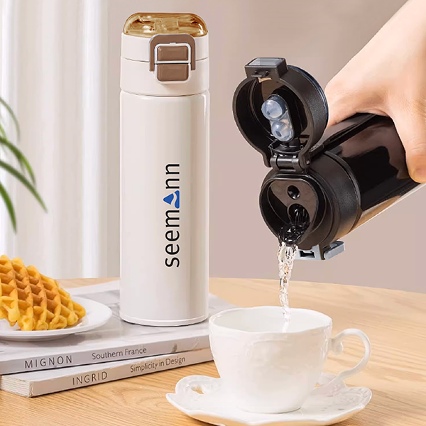 DUCK Dual Lid 316 S.Steel Bottle with Straw - 520ml