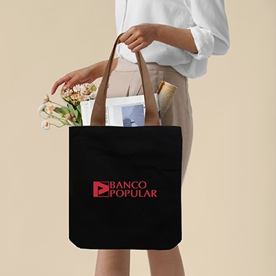 Colour Strip Black Canvas Bag V2 – 10oz (400x350x100)