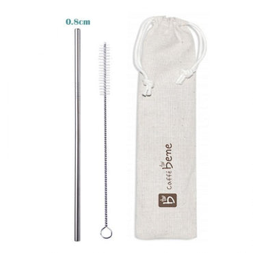 2-in-1 Stainless Steel Drinking Straw Canvas Set