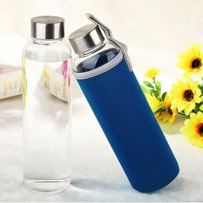 NEO Glass Bottle With Neoprene Pouch - 550ml