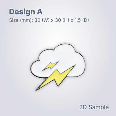 Custom Made Hard Enamel Collar Pin