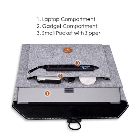 13" Premium Felt Laptop Macbook Sleeve