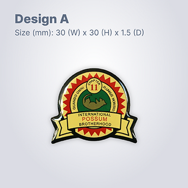 Custom Made Epoxy Collar Pin