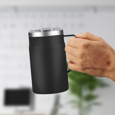 LOCK Stainless Steel Mug with Cover - 650ml