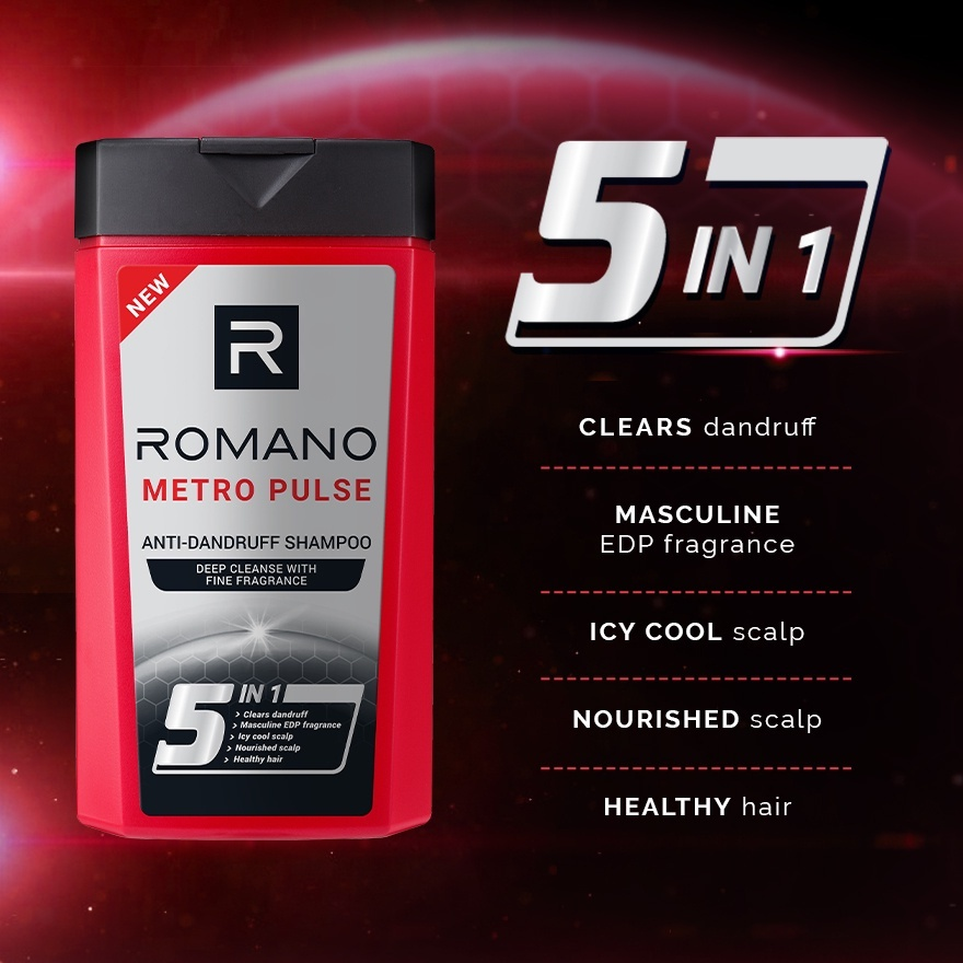 Syampu Romano Anti Kelemumur 340g