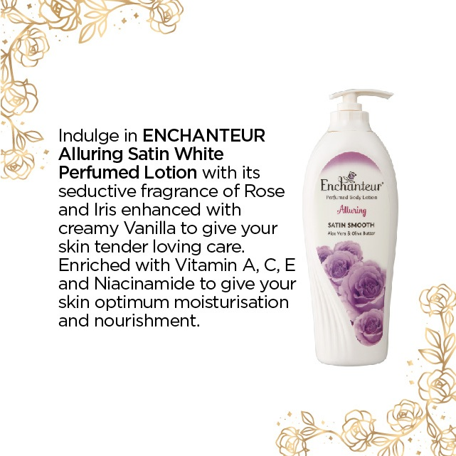 Losyen Badan Minyak Wangi Enchanteur Satin White