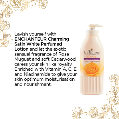 Losyen Badan Minyak Wangi Enchanteur Satin White