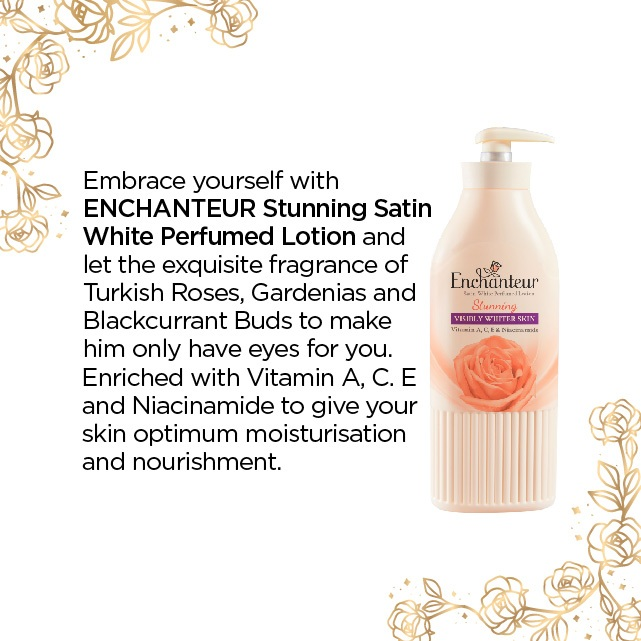 Losyen Badan Minyak Wangi Enchanteur Satin White