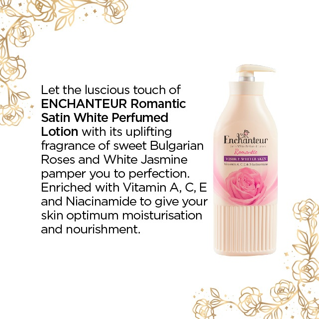 Losyen Badan Minyak Wangi Enchanteur Satin White
