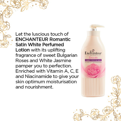 Losyen Badan Minyak Wangi Enchanteur Satin White