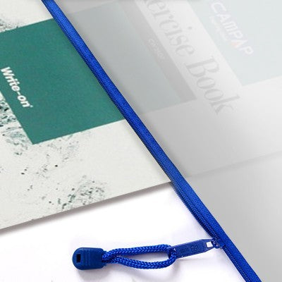 PVC Frosted Zipper Pouch - A4 Size