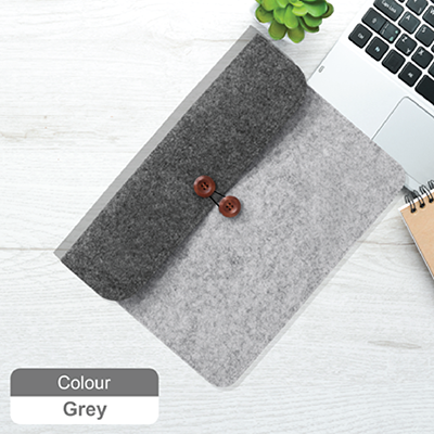 15.4” Duo Tone Felt Sleeve Pouch