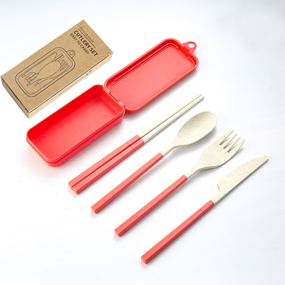 4-in-1 Colour Eco-Cutlery Set
