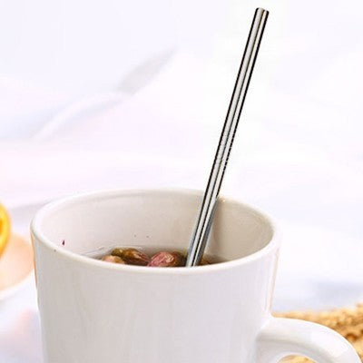 6mm Straight Stainless Steel Straw