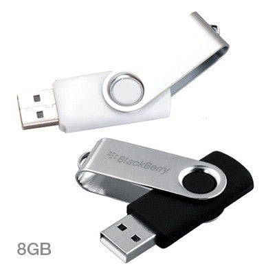Metal Swivel Color Coated USB Flash Drive - 8GB