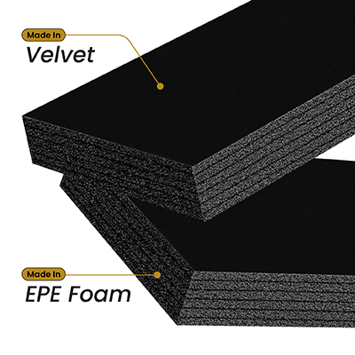 Black Velvet EPE Foam for Slide Gift Box