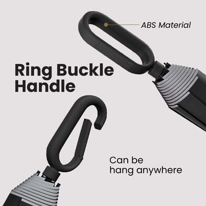 21" DUO Double Ribs 8 Panel Coated Foldable Umbrella