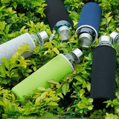 NEO Glass Bottle With Neoprene Pouch - 550ml