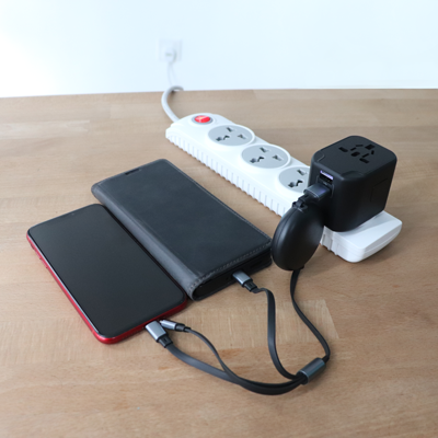 INNOV Travel Adapter 2 Type-C + 2 USB Smart Charger