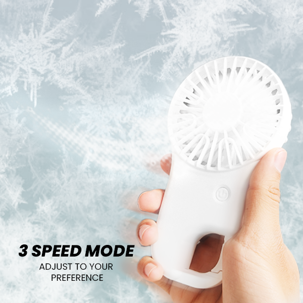 BUCKLE 3 Speed mini fan with Stand– 500mAh