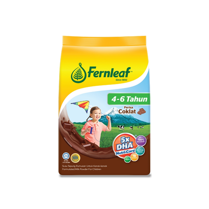 Susu Tepung Fernleaf untuk Kanak-kanak 4 - 6 tahun