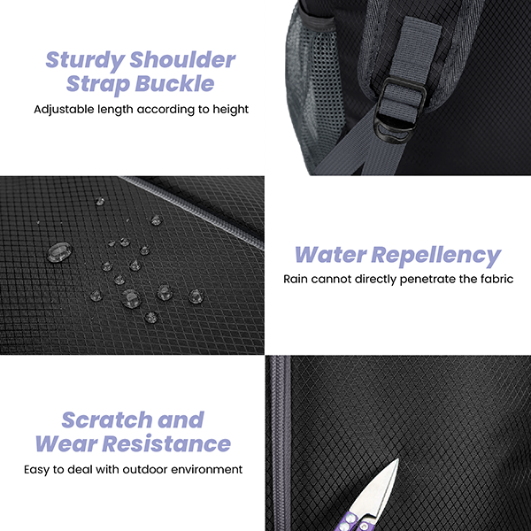 LIGHT Hiking Foldable Backpack with Pouch